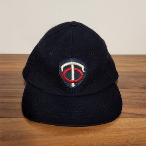 Vintage Minnesota Twins MLB 1960's RARE Wilson Wool UNION MADE Hat Small